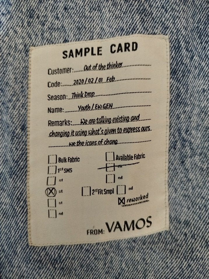 Düğmeli Mavi Denim Ceket - Görsel 5