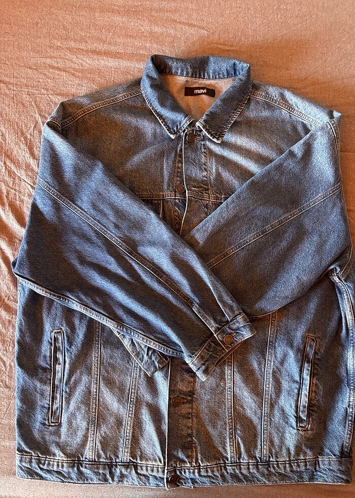 Mavi Kot Ceket - Görsel 3