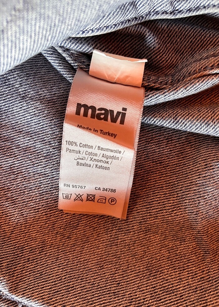 Mavi Kot Ceket - Görsel 4