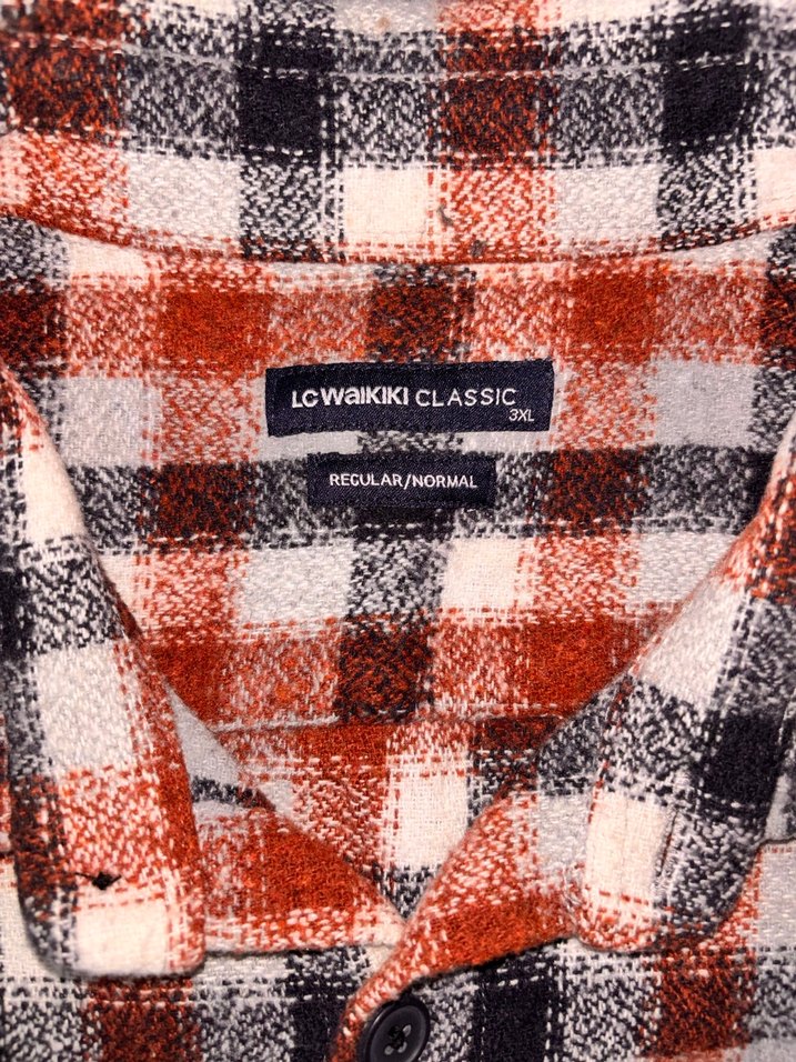 Düğmeli Uzun Kollu Erkek Gömlek - Görsel 4