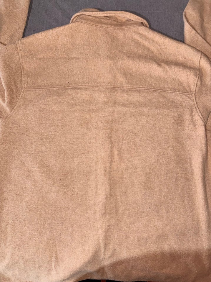 Bej Kısa Uzun Düğmeli Erkek Gömlek - Görsel 4