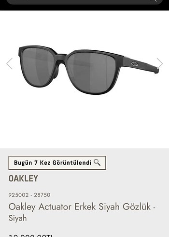 OAKLEY actuator erkek siyah gözlük - Görsel 9