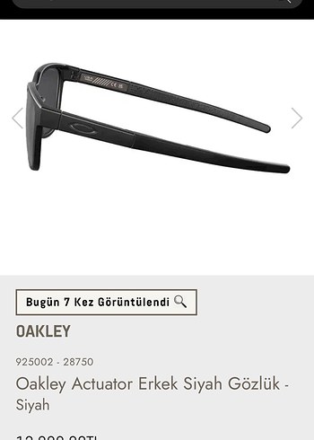 OAKLEY actuator erkek siyah gözlük - Görsel 10