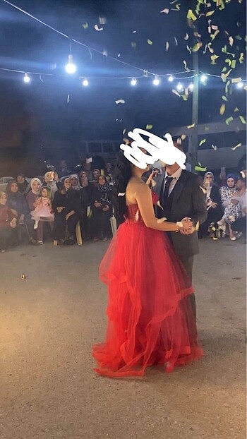 Diğer Straplez göğüs bölümü taşlı elbise