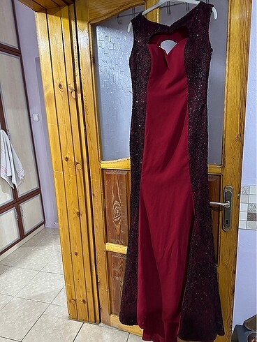 Kırmızı abiye - Görsel 6