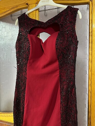 Kırmızı abiye - Görsel 5