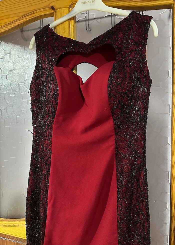 Kırmızı abiye - Görsel 5