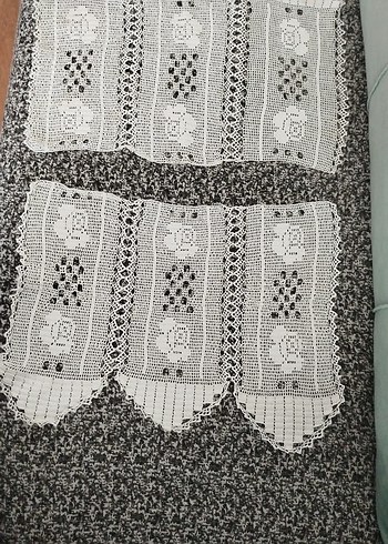 El İşi Nakışlı Beyaz Örtü - Görsel 2