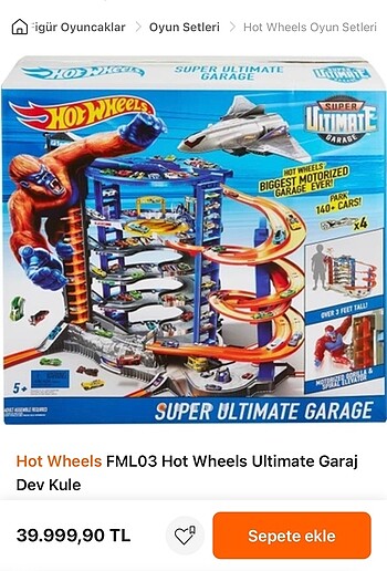 Hot Wheels Ultimate Garaj Dev Kule - Görsel 12