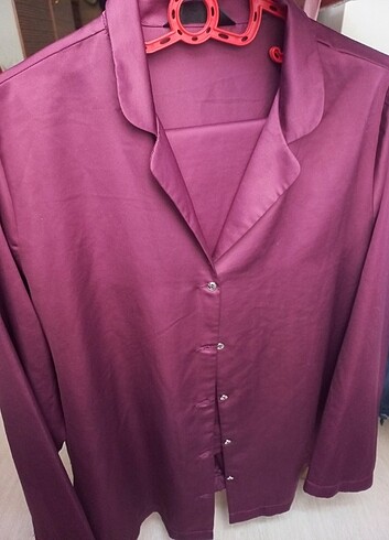 xl Beden bordo Renk Pijama takımı