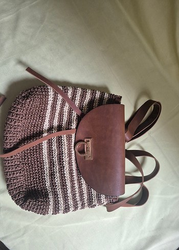 Bohem Tarz Örgü Kadın Çanta - Görsel 2