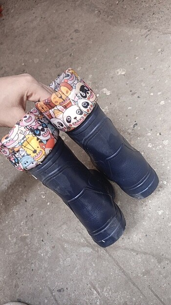 26 Beden lacivert Renk Ici yunlu cocuk bot
