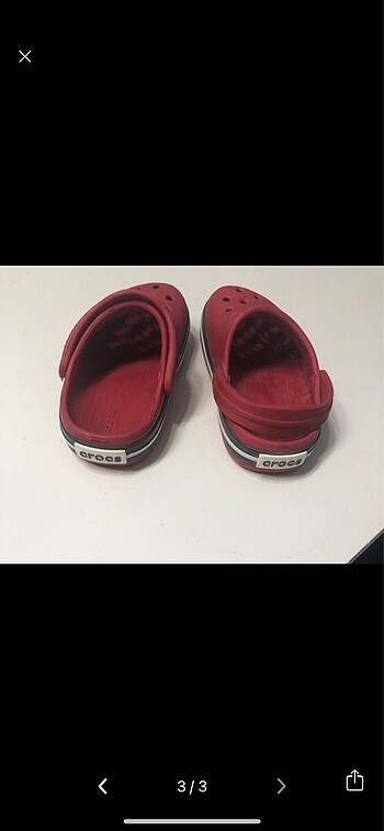 Crocs Crocs kırmızı terlik 23 numara