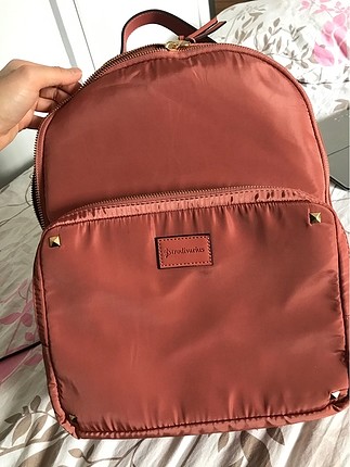 Pudra renk stradivarius sırt çantası