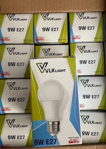 10lu 9W E27 Beyaz LED Ampul