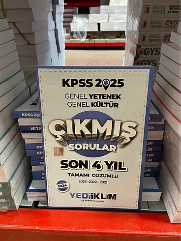 2025 KPSS GK-GY SON 4 Yıl Çıkmış Sorular
