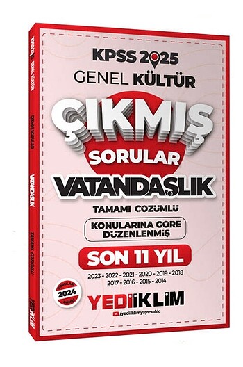2025 KPSS GK LİSANS VATANDAŞLIK ÇIKMIŞ SORULAR