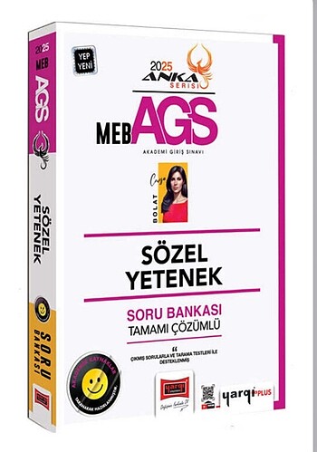 2025 MEB-AGS Anka Serisi Sözel Yetenek Tamamı Çözümlü Soru Banka
