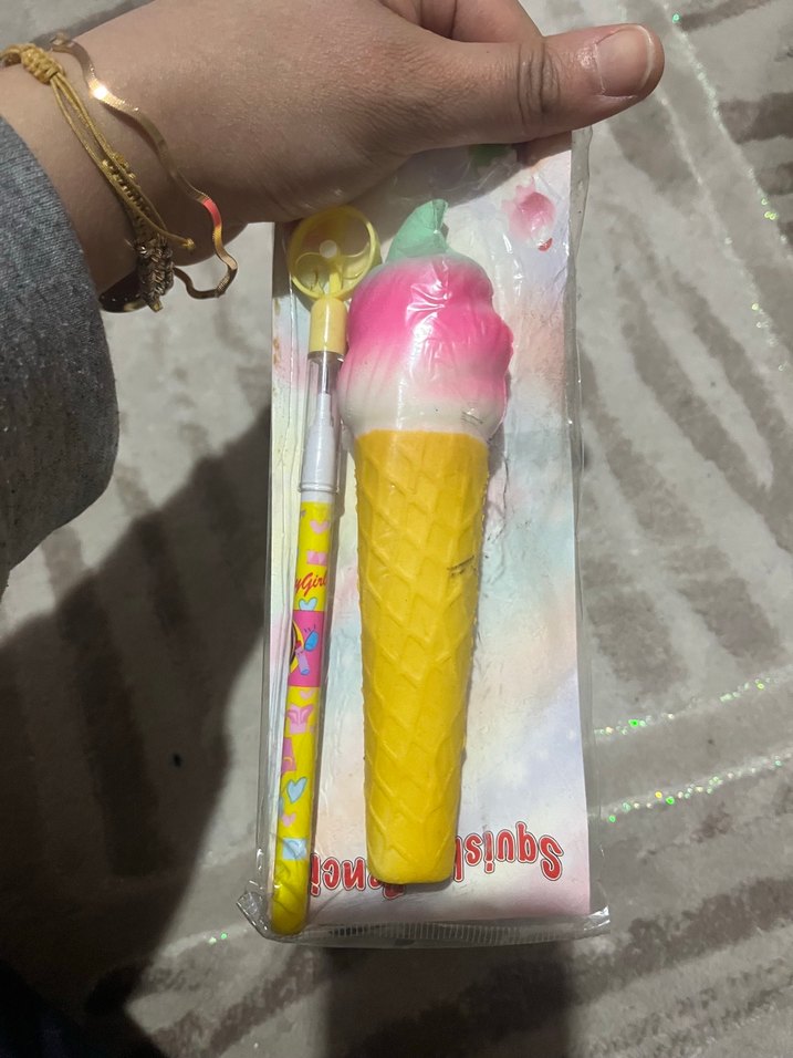 Renkli Dondurma Şeklinde Çocuk Kalemi - Görsel 2