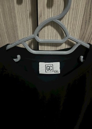 Erkek Siyah Keten Salaş Tişört - Görsel 4