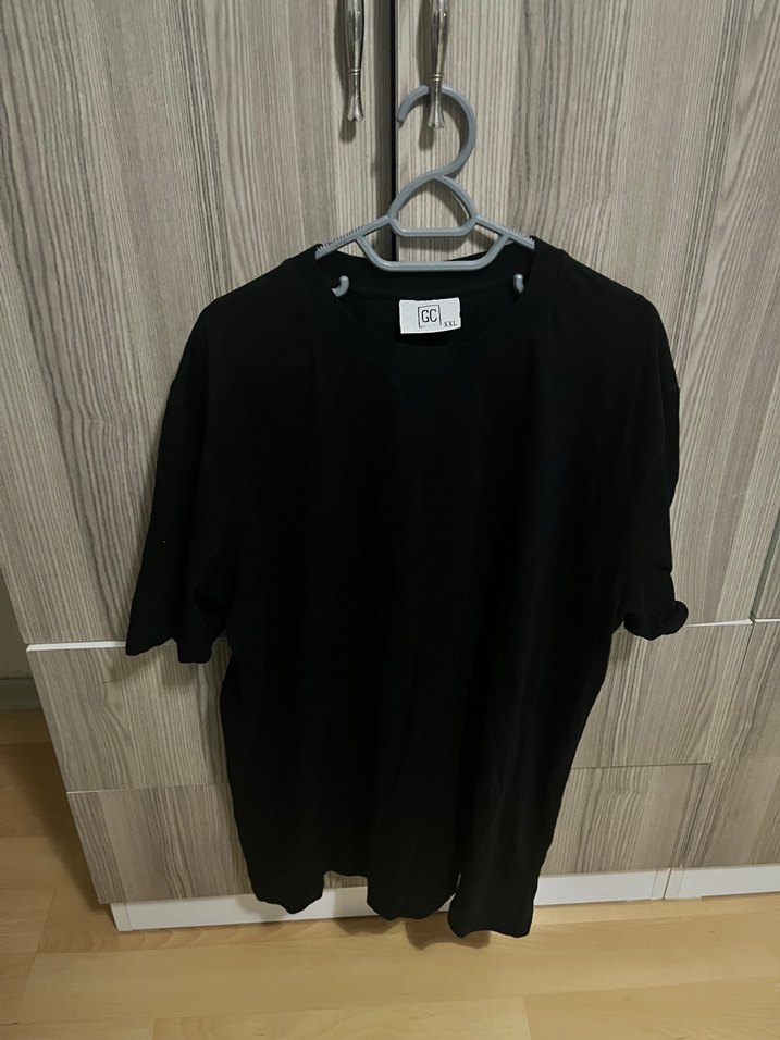 Erkek Siyah Keten Salaş Tişört - Görsel 2