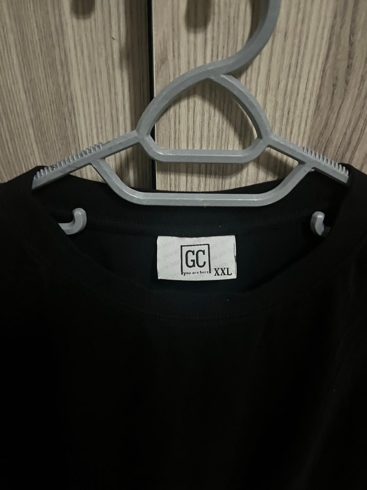 Erkek Siyah Keten Salaş Tişört - Görsel 4