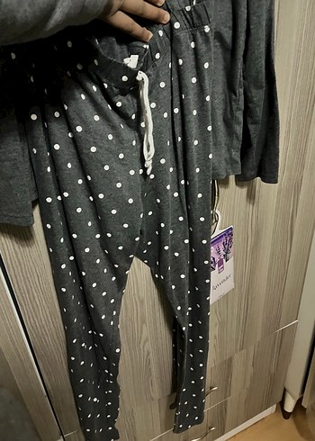 Gri Uzun Kollu Hamile Tişörtü - Görsel 3