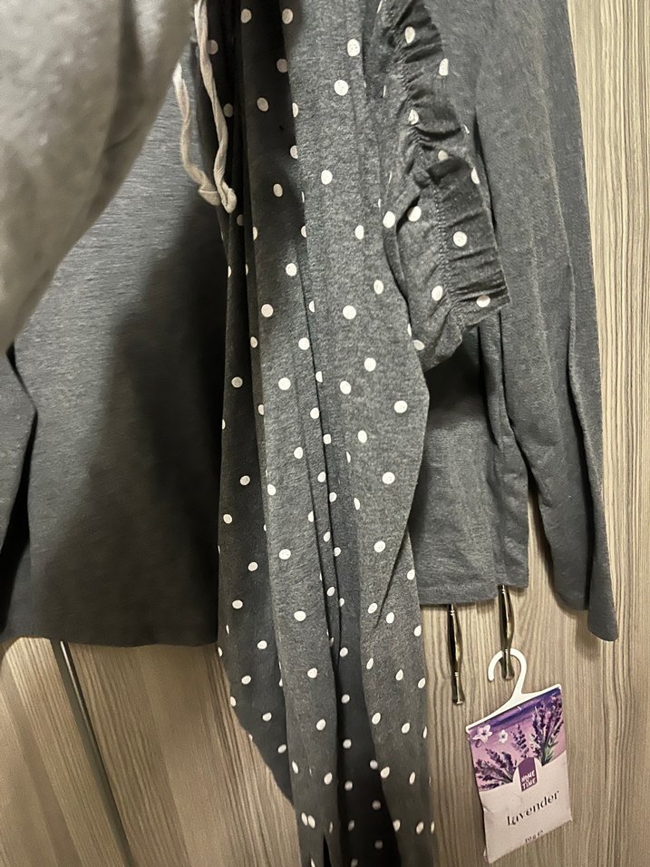 Gri Uzun Kollu Hamile Tişörtü - Görsel 5