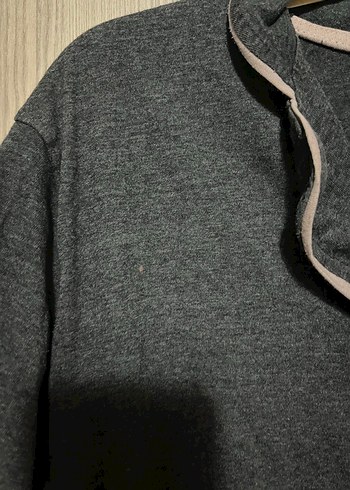 Gri Düğmeli Hamile Hırka - Görsel 2