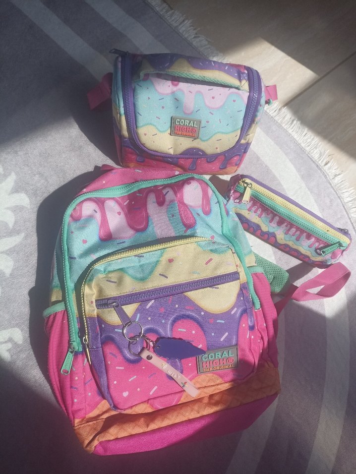 Coral Renkli Çocuk Okul Çantası Coral - Görsel 4