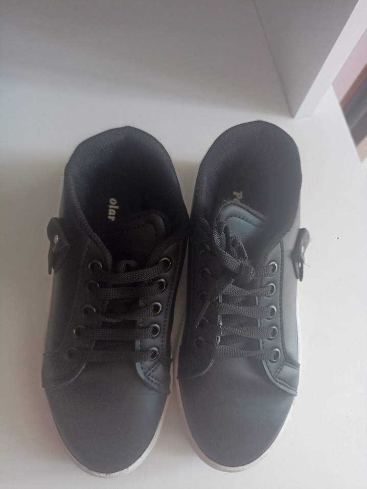 siyah çocuk ayakkabı 34 numara - Görsel 3