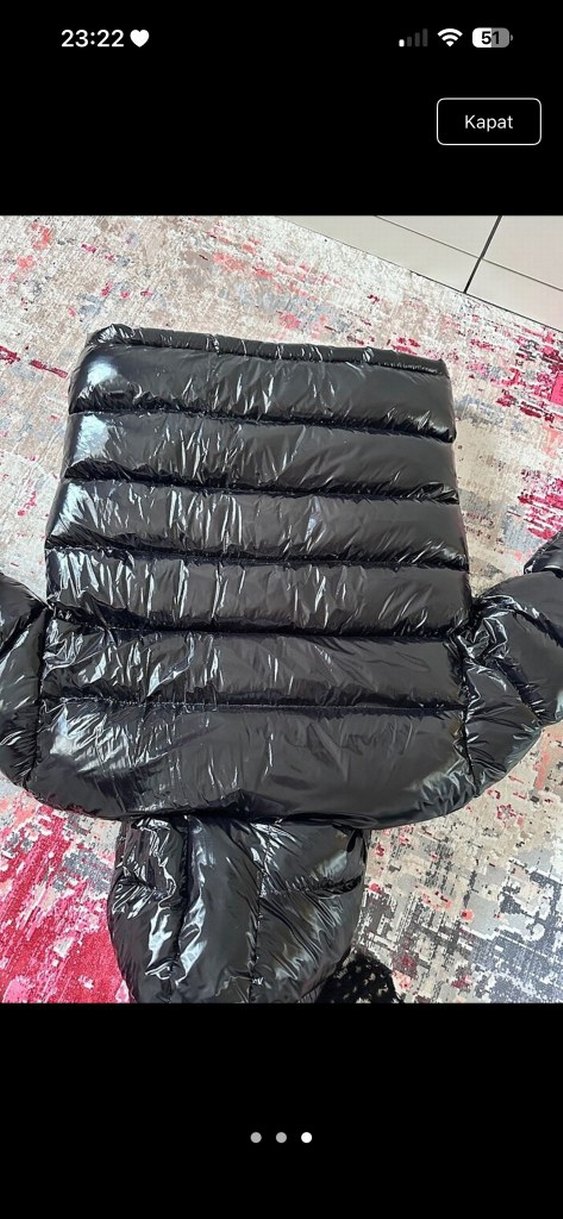 ErkekSiyah Kapüşonlu Fermuarlı Mont - Görsel 3