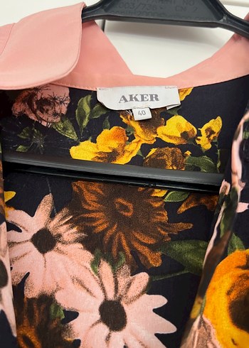 Aker Çiçek Desenli Uzun Bohem Elbise - Görsel 3