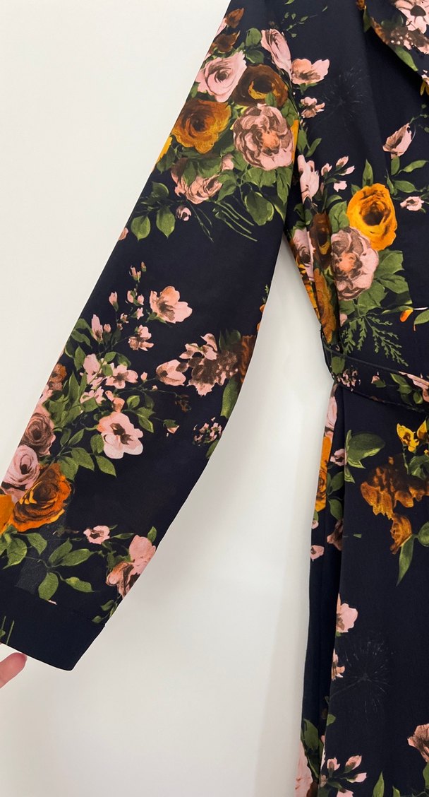 Aker Çiçek Desenli Uzun Bohem Elbise - Görsel 5