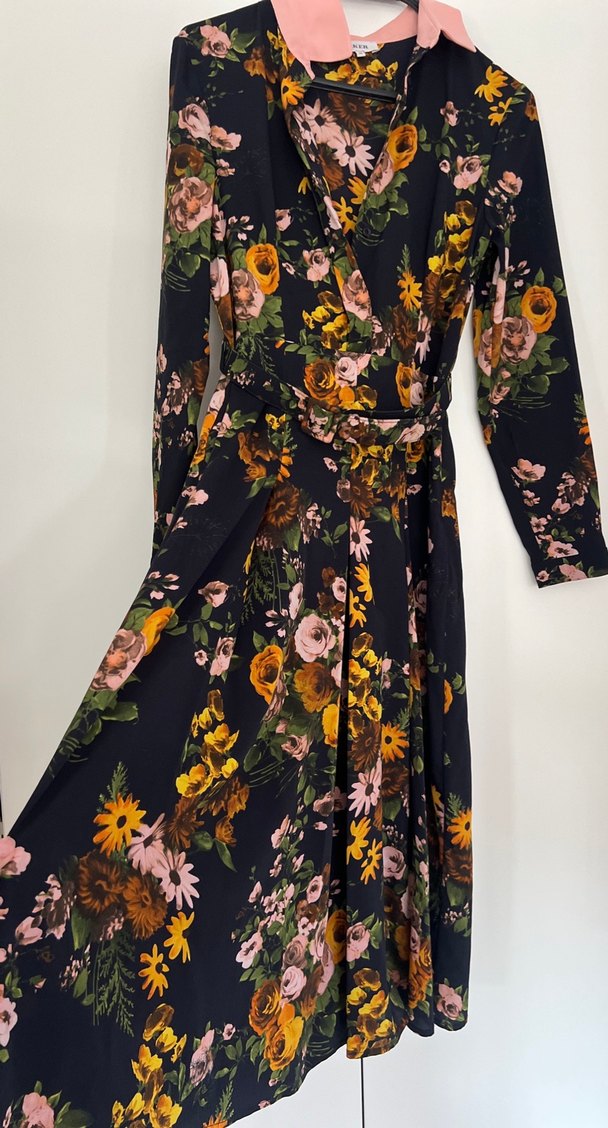 Aker Çiçek Desenli Uzun Bohem Elbise - Görsel 2