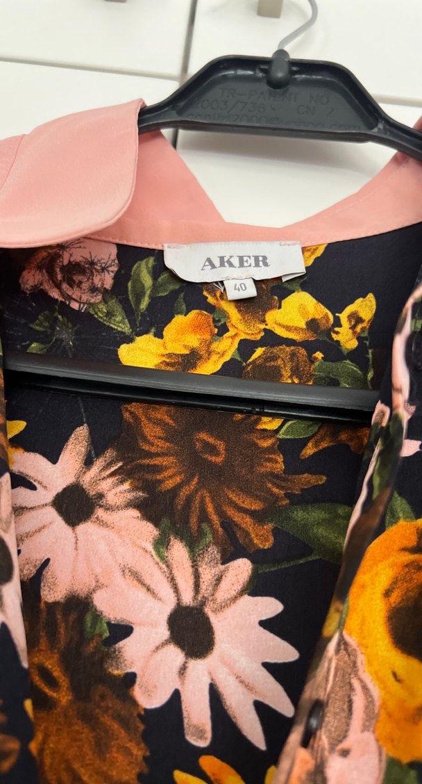 Aker Çiçek Desenli Uzun Bohem Elbise - Görsel 3