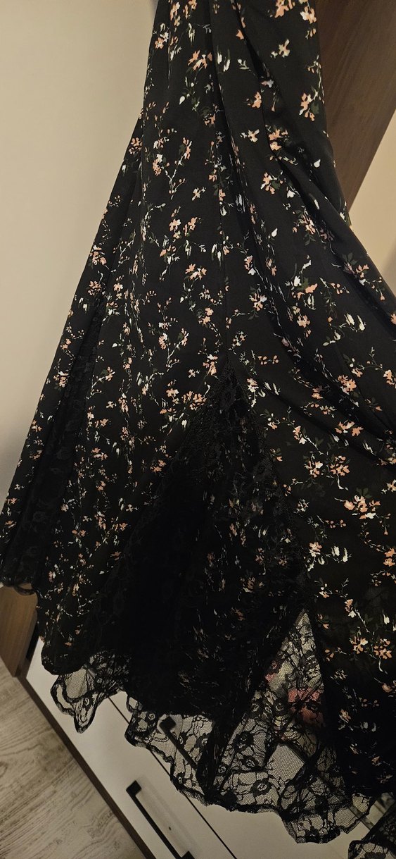 Siyah Midi Strappy Kadın Elbise - Görsel 2