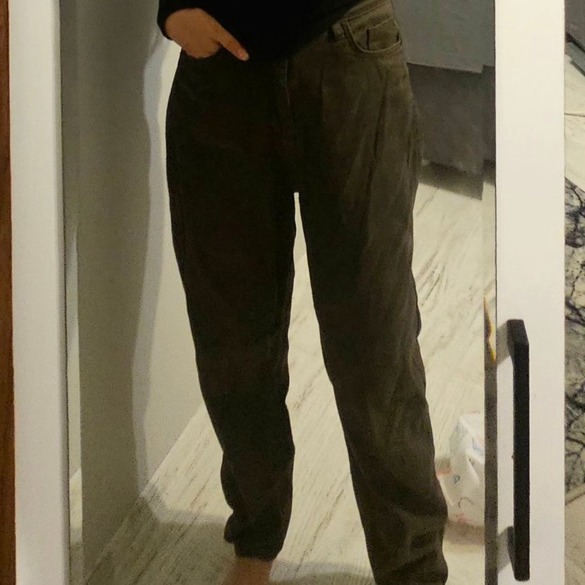 Kadın Kahverengi Bol Kesim  Pantolon - Görsel 2