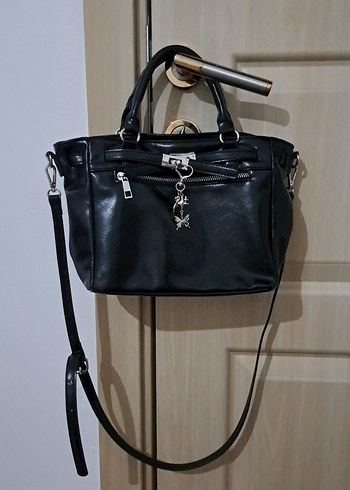 stradivarius deri tote bag kemerli gotik