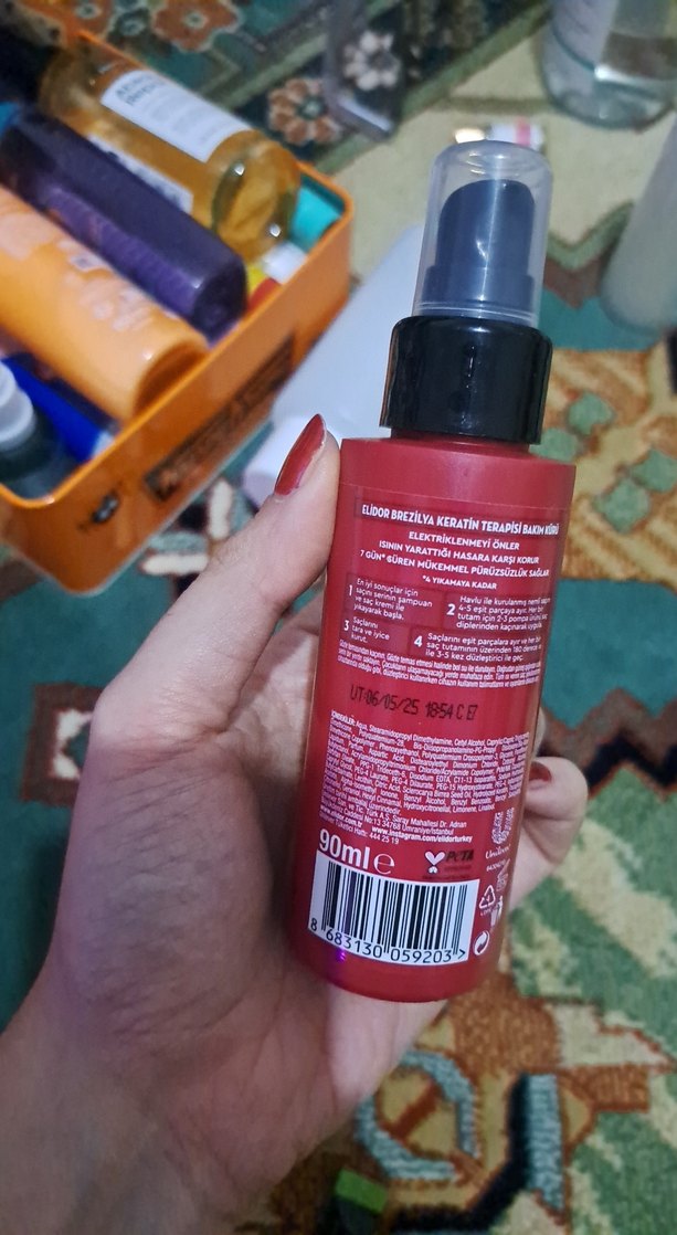Elidor Keratin Bakım Spreyi 7 Gün Etkili brezilya terapisi - Görsel 2