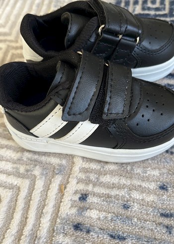 Çift Cırtlı Siyah Erkek Çocuk Spor Ayakkabı - Görsel 4