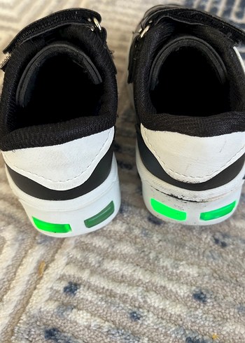 Çift Cırtlı Siyah Erkek Çocuk Spor Ayakkabı - Görsel 3