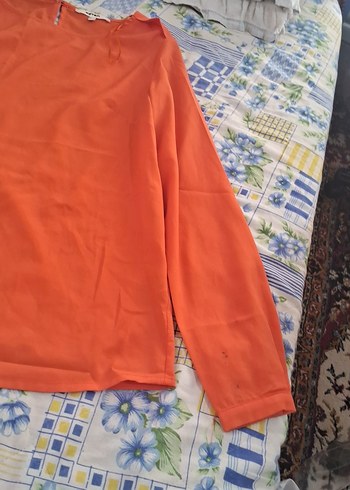 38 Beden Kadın Turuncu Salaş Bluz