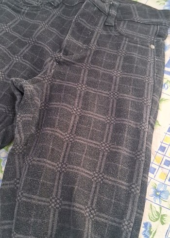 Koton Gri Pilili Kadın Kumaş Pantolon