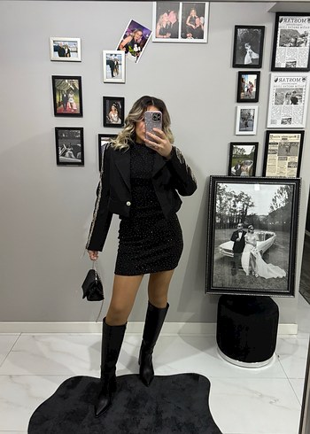 Taşlı elbise - Görsel 4