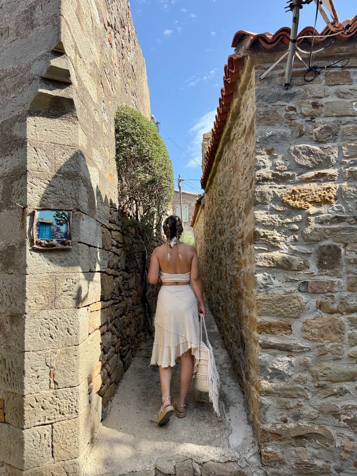 Camel Renkli Bohem Kadın ikili takım - Görsel 3