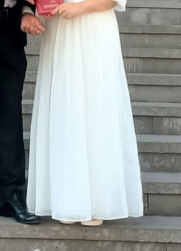 40 Beden beyaz Renk Nikah elbisesi