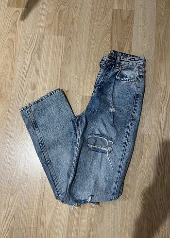 Mavi siyah renkte kot pantolonlar - Görsel 12