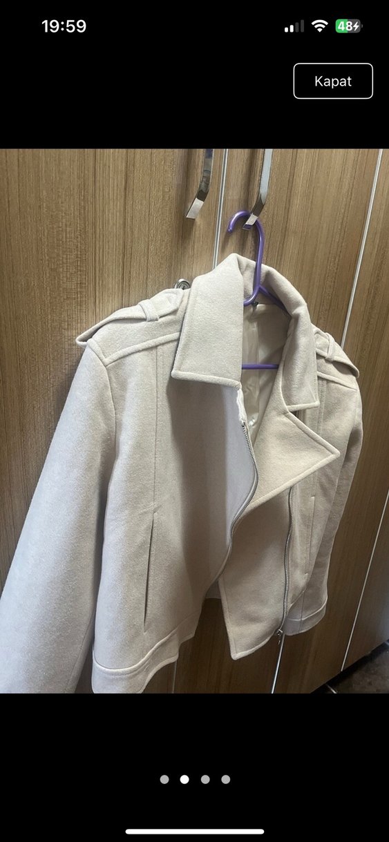 Bej Midi Kadın Ceket - Görsel 2