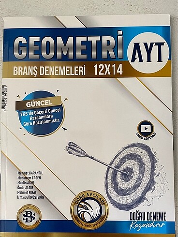  tyt ayt tek kitap bilgi sarmal geometri denemesi güncel